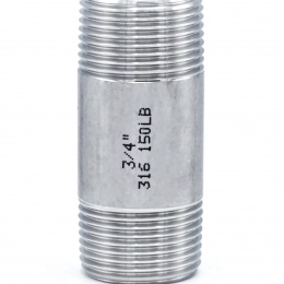 Mamelon tube mâle, inox type 310