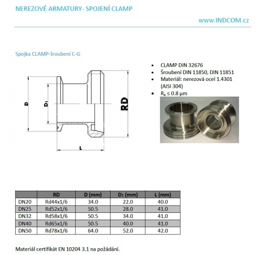 Manchon CLAMP/vis_C-G