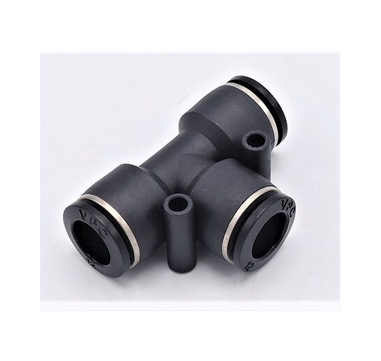 Manchon en T DN10mm, éléments pneumatiques, raccords enfichables en plastique