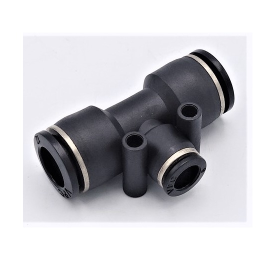 Manchon en T réduit DN 6-4 mm, éléments pneumatiques, raccords enfichables en plastique