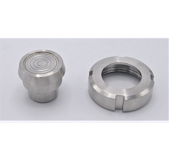 Manomètre avec membrane de séparation, raccord alimentaire DIN 11851, cadran 100 mm| écrou DN32