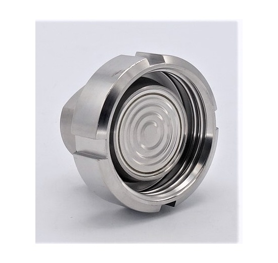 Manomètre avec séparateur à membrane, filetage alimentaire DIN 11851, cadran 100 mm, écrou DN25