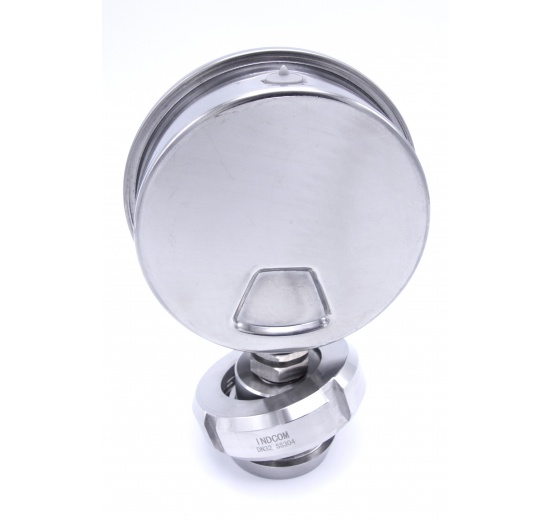 Manomètre avec séparateur à membrane - visserie alimentaire DIN 11851, cadran 100 mm, matrice DN32| 0-6 bar