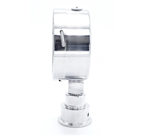 Manomètre inox avec membrane de séparation-CLAMP, cadran 100 mm | 0-10 bar