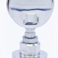 Manomètre tout acier inoxydable, cadran 63 mm, avec membrane de séparation-CLAMP DIN 32676, collier 64 mm  0-1 bar, (CLAMP-64 mm)