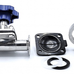 Membránový ventil, clamp C-C DN20 (K50.5)