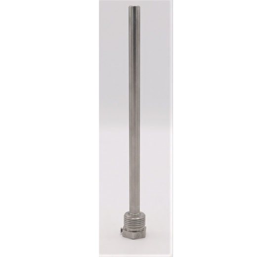 Nerezová teploměrová jímka 200 mm (1/2")