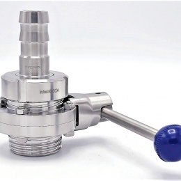 Nerezové klapky přímé, potravinářské šroubení typ G-G