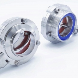 nerezové klapky přímé, typ G-S (závitové-navařovací), DN 65