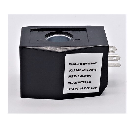 Nerezový elektromagnetický ventil 2/2, G 1/2", AC24V, NC, nepřímo řízený