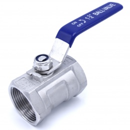 Nerezový kulový kohout s redukovaným průtokem, jednodílný, závit vnitřní