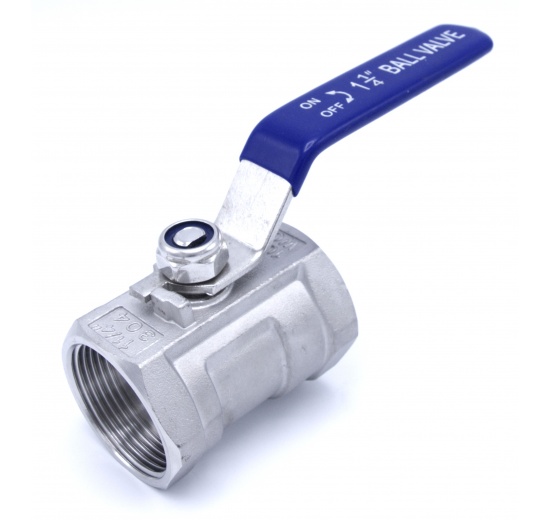 Nerezový kulový kohout s redukovaným průtokem, jednodílný, závit vnitřní