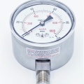 nerezový nízkotlaký tlakoměr s radiálním připojením