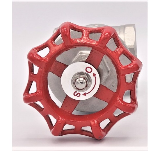 Nerezový uzavírací, regulační šoupátkový ventil 2”