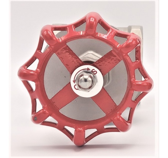 Nerezový uzavírací, regulační šoupátkový ventil 3”