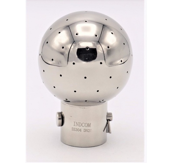 *** NOT TRANSLATED *** Fixní mycí hlavice navařovací, na závlačku, připojení 28.5/32 mm, průměr koule 63 mm