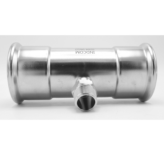 Pièce en T, F/M (filetage extérieur)/F 54_1/2"_54, acier inoxydable