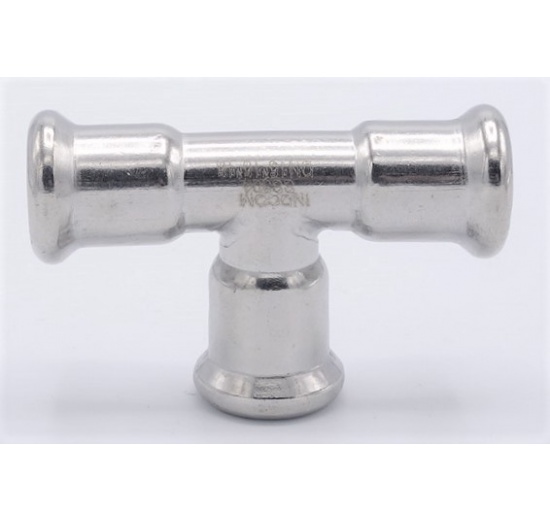 Pièce en T, pressage, F/F/F 15 mm, inox