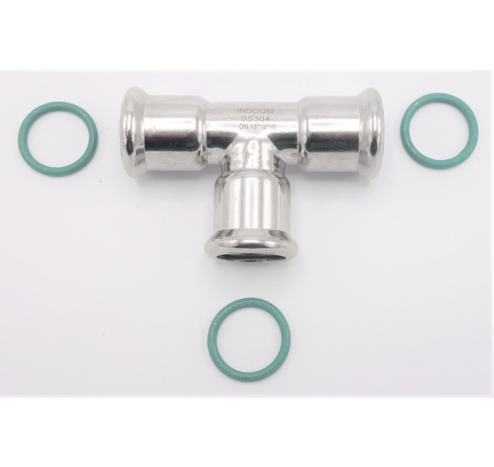 Pièce en T, pressage, F/F/F 18 mm