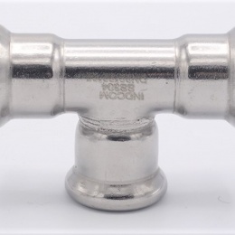 Pièce en T, pressage, F/F/F 22 mm, acier inoxydable