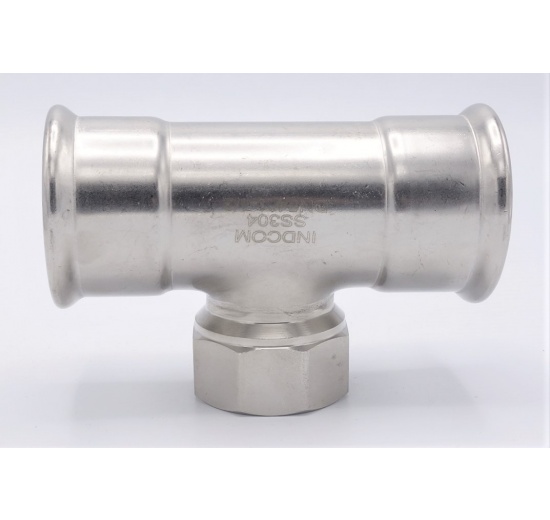 Pièce en T, pressage, F/F(filetage intérieur)/F 54_1 1/2"_54