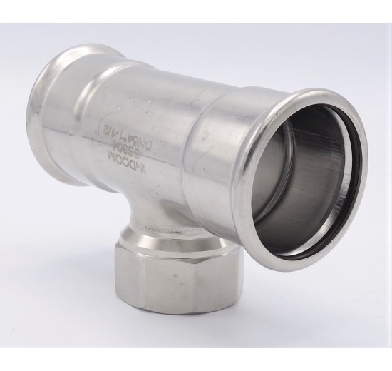 Pièce en T, pressage, F/F(filetage intérieur)/F 54_1 1/2"_54