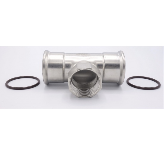 Pièce en T, pressage, F/F(filetage intérieur)/F 54_1 1/2"_54