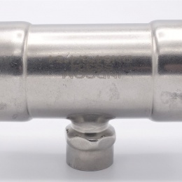 Pièce en T, pressage, F/F(filetage intérieur)/F 54_3/4"_54, acier inoxydable