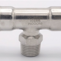 Pièce en T, pressage, F/M (filetage extérieur)/F | 22_1/2"_22