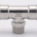 Pièce en T, pressage, F/M (filetage extérieur)/F | 28_3/4"_28 raccords a sertir
