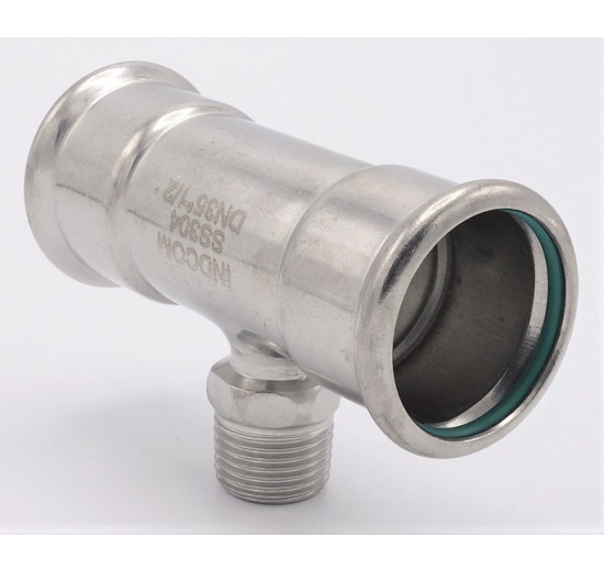 Pièce en T, pressage, F/M (filetage extérieur)/F | 35_1/2"_35