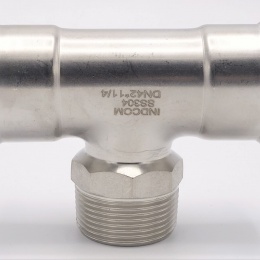 Pièce en T, pressage, F/M (filetage extérieur)/F | 42_1 1/4"_42