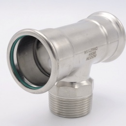 Pièce en T, pressage, F/M (filetage extérieur)/F | 42_1 1/4"_42