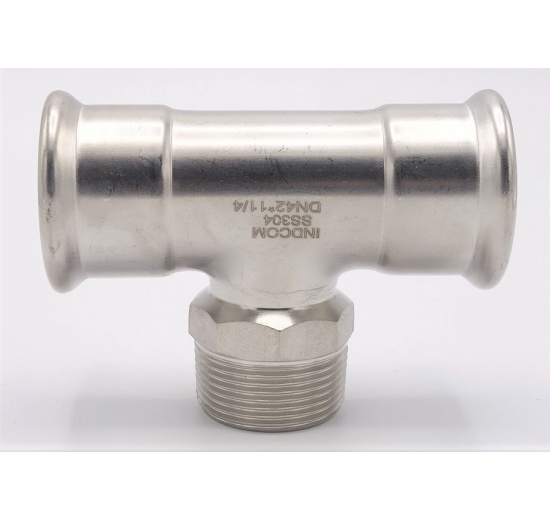Pièce en T, pressage, F/M (filetage extérieur)/F | 42_1 1/4"_42