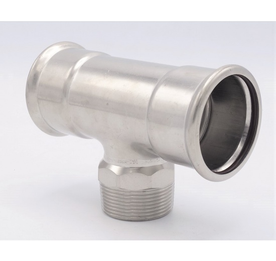 Pièce en T, pressage, F/M (filetage extérieur)/F | 54_1 1/2"_54