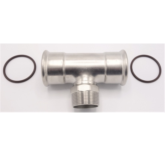 Pièce en T, pressage, F/M (filetage extérieur)/F | 54_1 1/2"_54