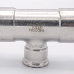 Pièce en T, pressage, réduite F/F/F 42_28_42, acier inoxydable