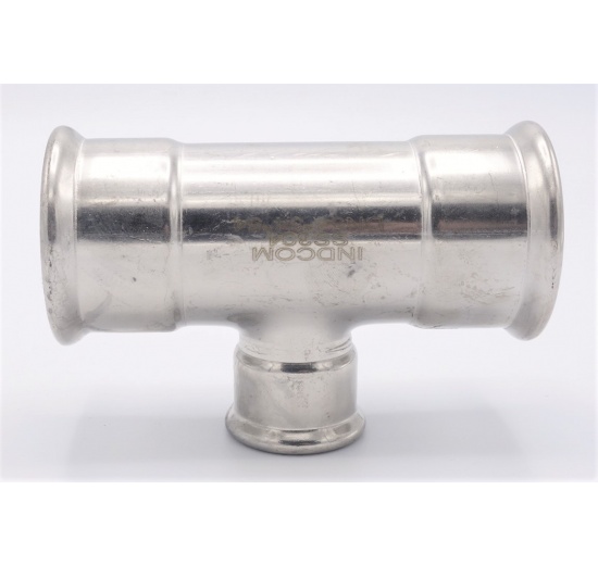 Pièce en T, pressage, réduite F/F/F 54_35_54, acier inoxydable