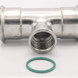 Pièce en T, pressage, réduite F/F/F 54_35_54, raccords a sertir