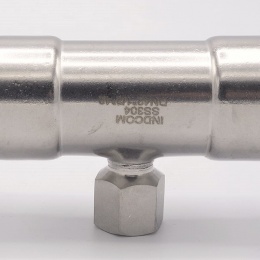 Pièce en T, pressée, F/F(filetage intérieur)/F 42_1/2"_42, raccords a sertir