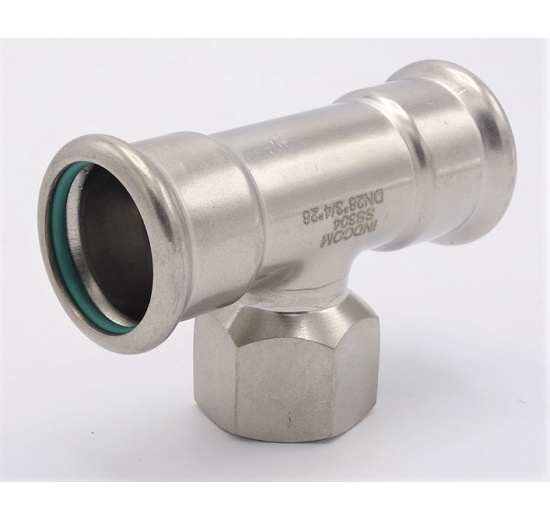 Pièce en T, raccords a sertir F/F(filetage intérieur)/F 28_3/4"_28