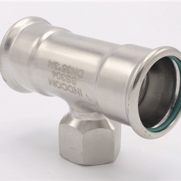 Pièce en T, raccords a sertir, F/F(filetage intérieur)/F 35_3/4"_35
