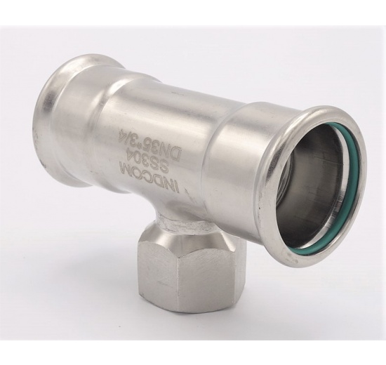 Pièce en T, raccords a sertir, F/F(filetage intérieur)/F 35_3/4"_35