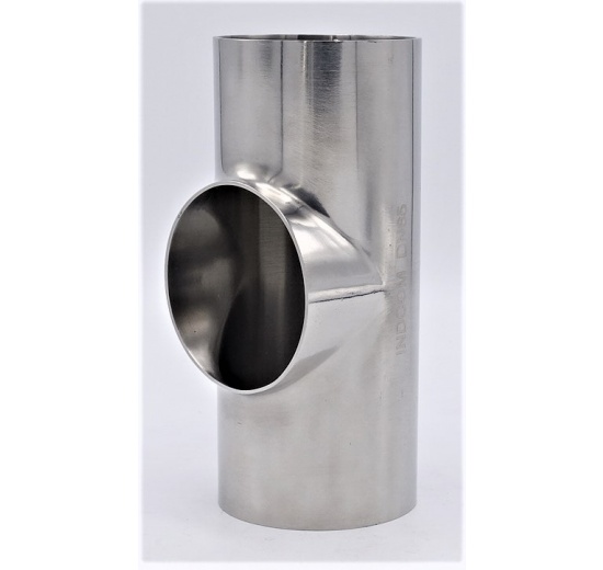 Pièces T courtes, inox,  à souder DN65 (70x2mm)