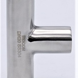 Pièces T longues, à souder, norme DIN, inox