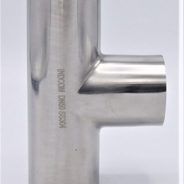 Pièces T longues, à souder, norme DIN, inox