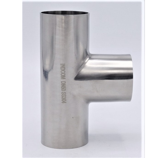 Pièces T longues, à souder, norme DIN, inox