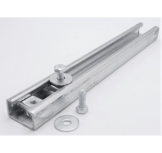 Pied d'ancrage carré galvanisé, collier de selle