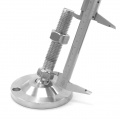 Pieds en acier inoxydable, réglables en hauteur, avec articulation| D100 M20 100 mm