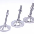 Pieds en acier inoxydable, réglables en hauteur, avec articulation